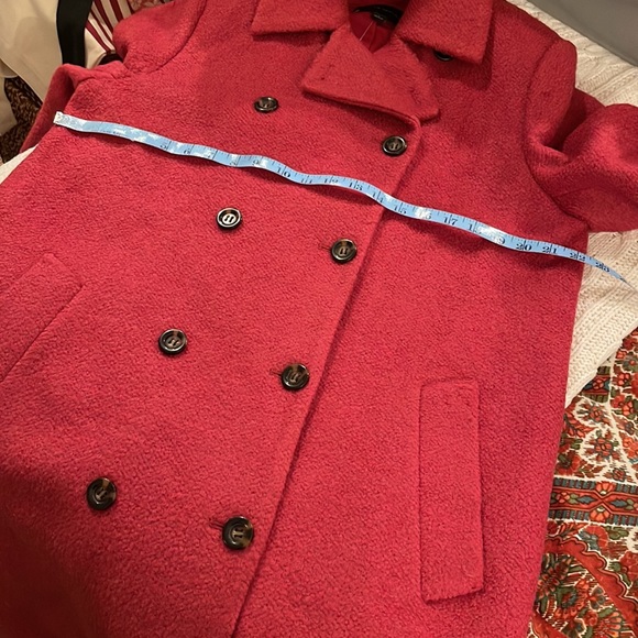 Ann Taylor Textured Wool Blend Double Breasted Coat 593050 - Picture 9 of 10